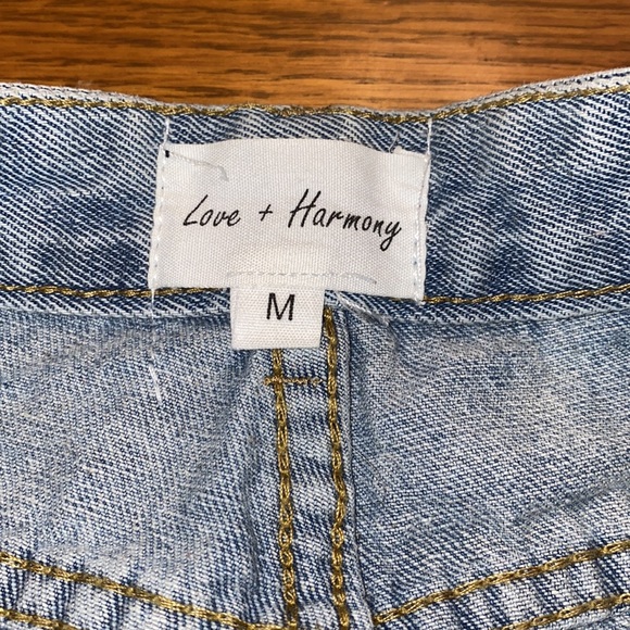 Love Harmony- Blue Jean Shorts Sz Medium - Picture 5 of 5